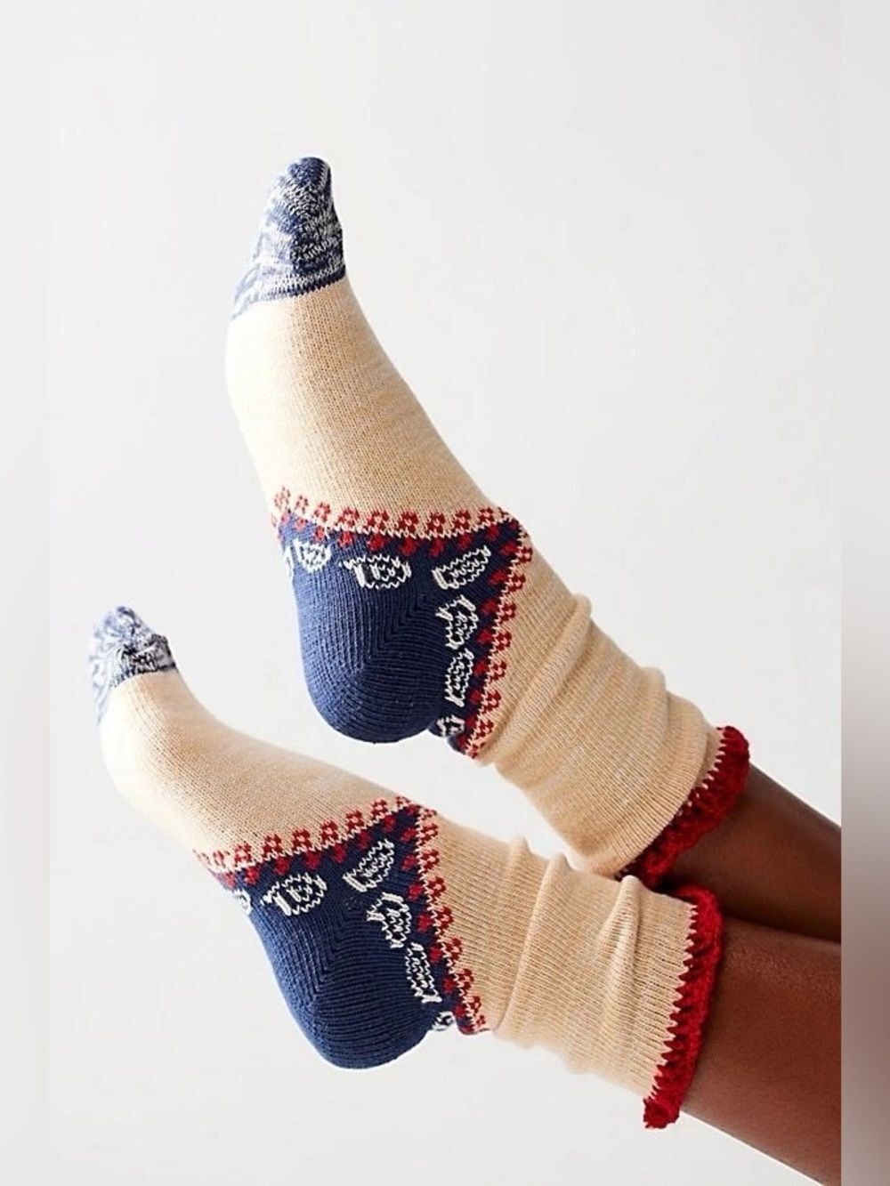 New Free People Raggedy Ankle Socks One Size